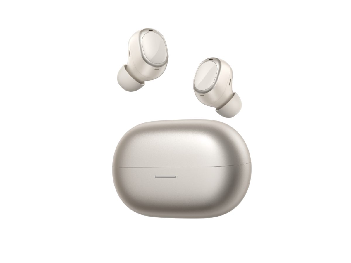 QCY MeloBuds A30 Gold - Adaptive A.I. ANC -60dB - 3 devices switch - IPX5 - 8mic Calls