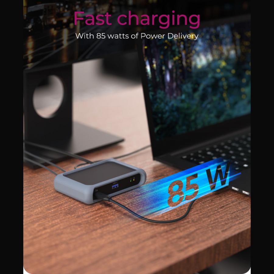 ICY BOX 4-PORT THUNDERBOLT 4 TYPE-C 3.2 HUB 8K VIDEO OUTPUT