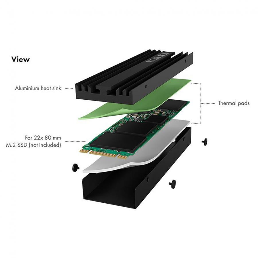 ICY BOX M.2 SSD HEAT SINK FOR PS5