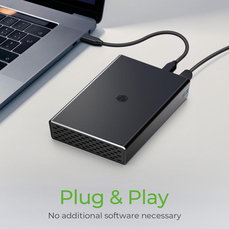 ICY BOX TYPE-C 3.2 GEN2 RAID ENCLOSURE FOR 2xHDD/SSD BLACK