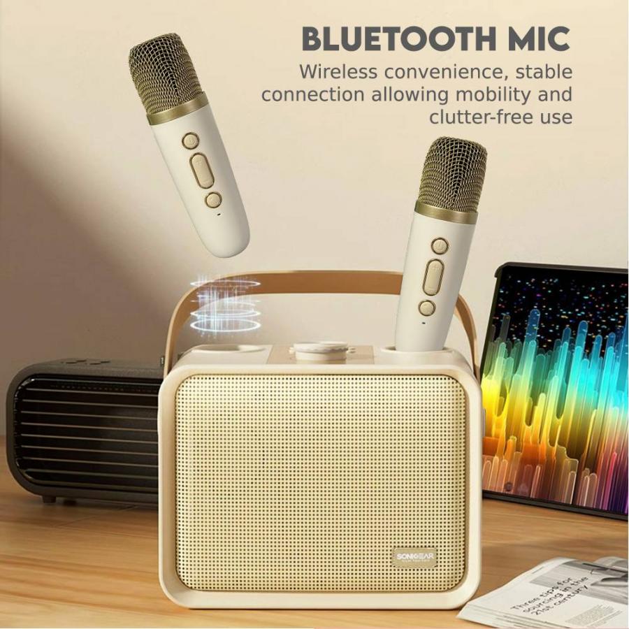 SONICGEAR PORTABLE BT5.3 KARAOKE WIRELESS SPEAKER IOX K600 SOUFFLE