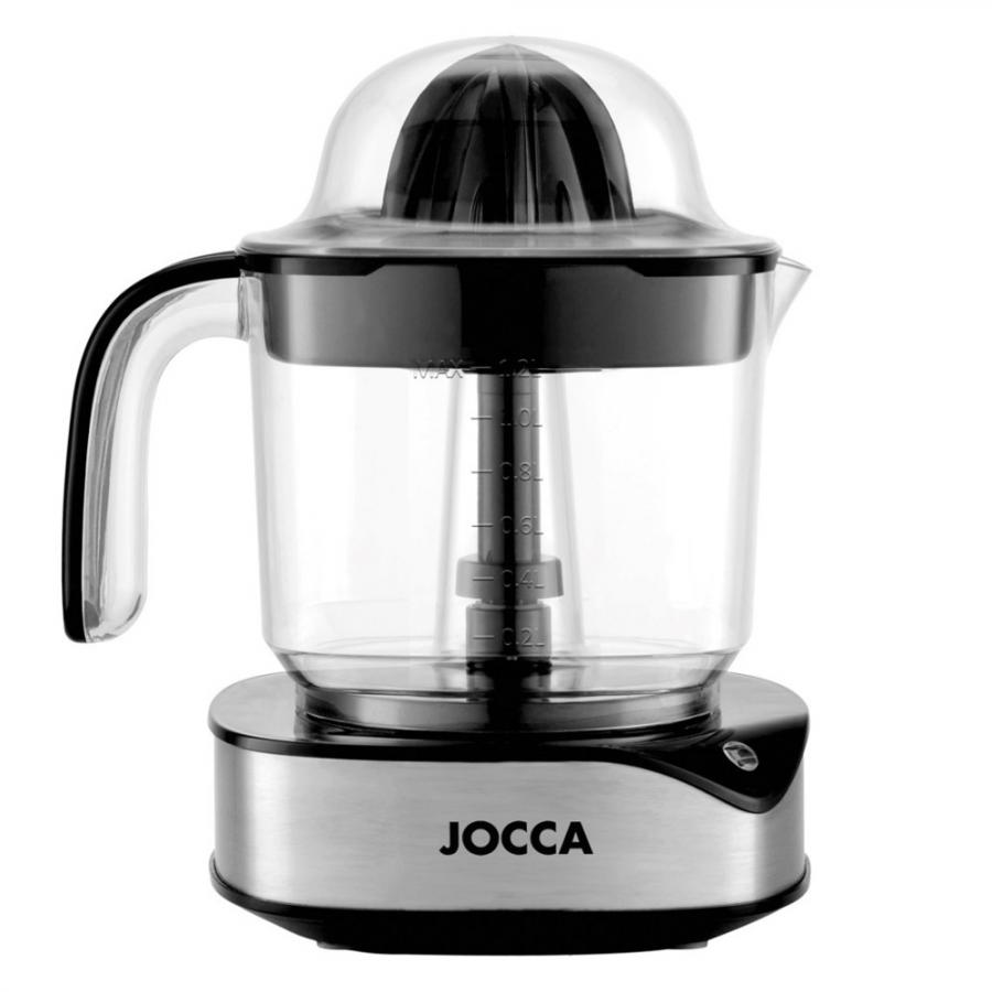 JOCCA ELECTRIC JUICER WITH 1.2L JUG & BIDIRECTIONAL ROTATION 40W BLACK/SILVER