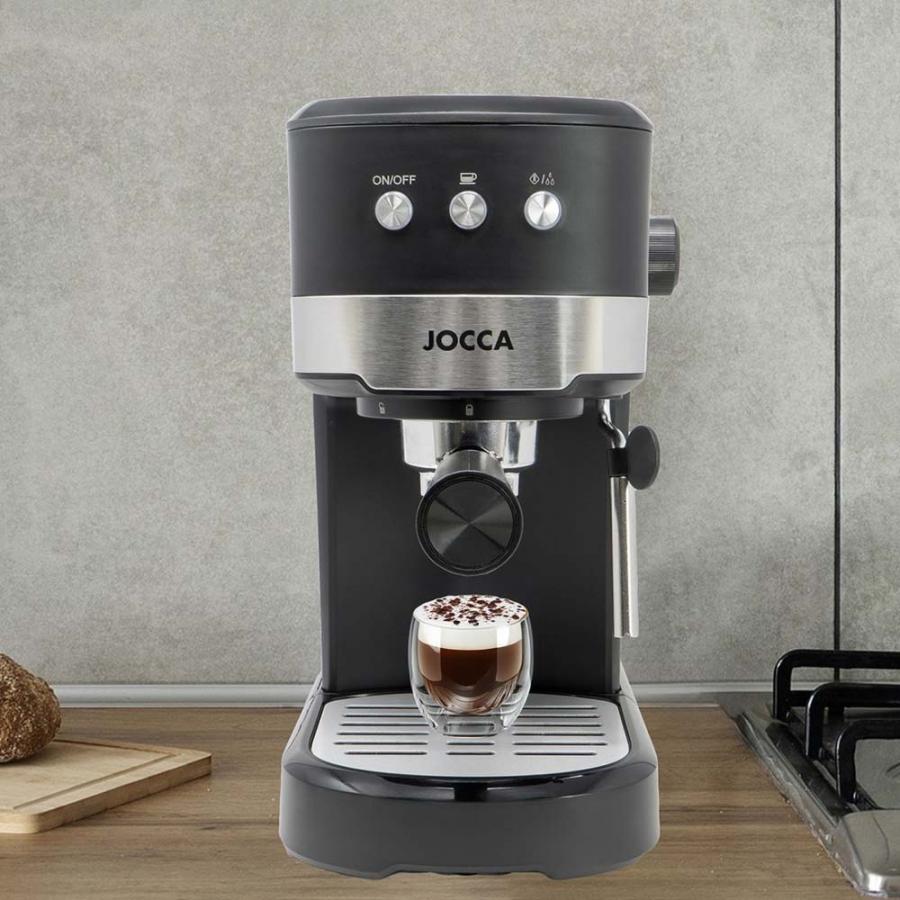 JOCCA ESPRESSO COFEE MAKER 20 BARS WITH VAPORIZER AND REMOBABLE DEPOSIT 1,25L BLACK