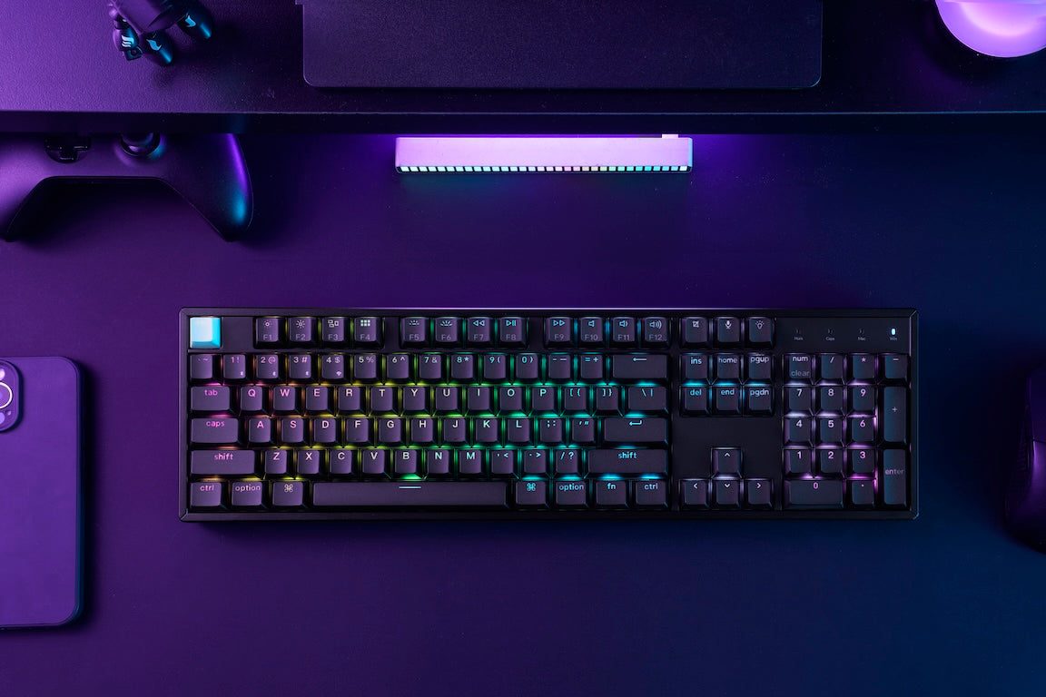 Keychron K10 HE (K10H-J1) Shine-Through Wireless Magnetic Hall Effect RGB Keyboard 100% US Layout