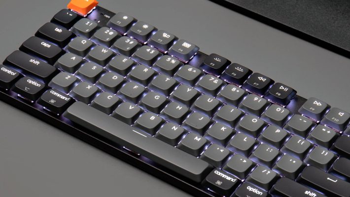 Keychron K1 V6 (K1X-B1) QMK Wireless Mechanical Keyboard Red Switch RGB 80% US Layout