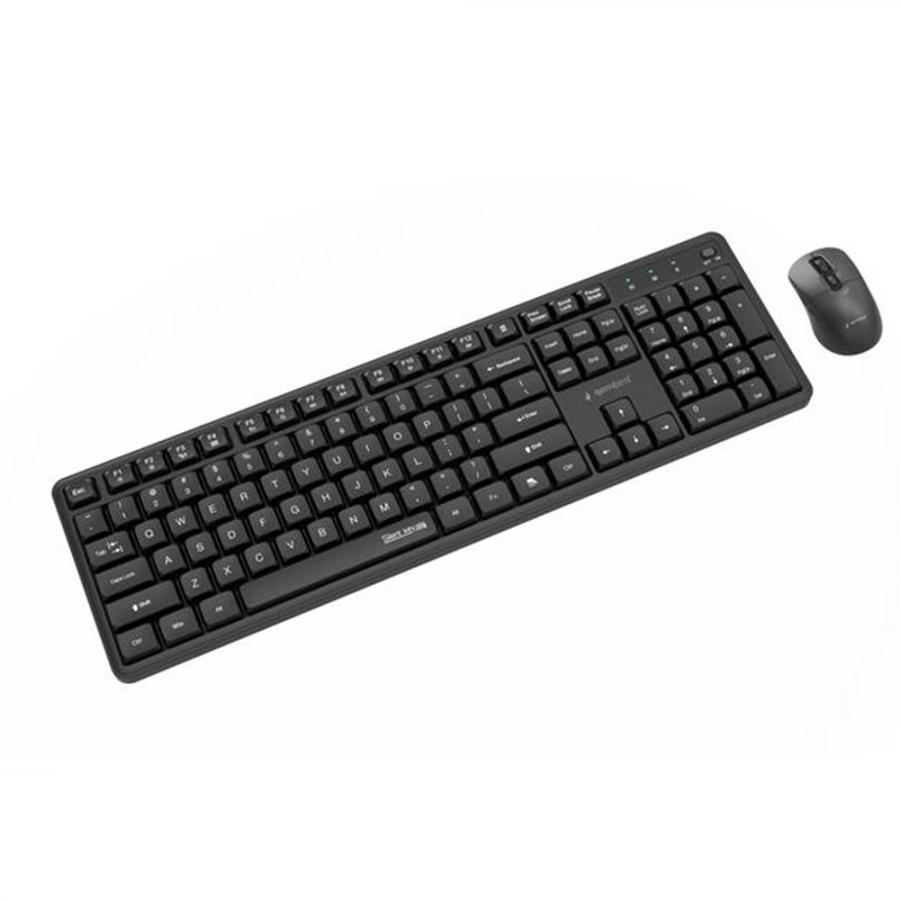 GEMBIRD SILENT KEY PRO BUSINESS WIRELESS DESKTOP SET US LAYOUT BLACK