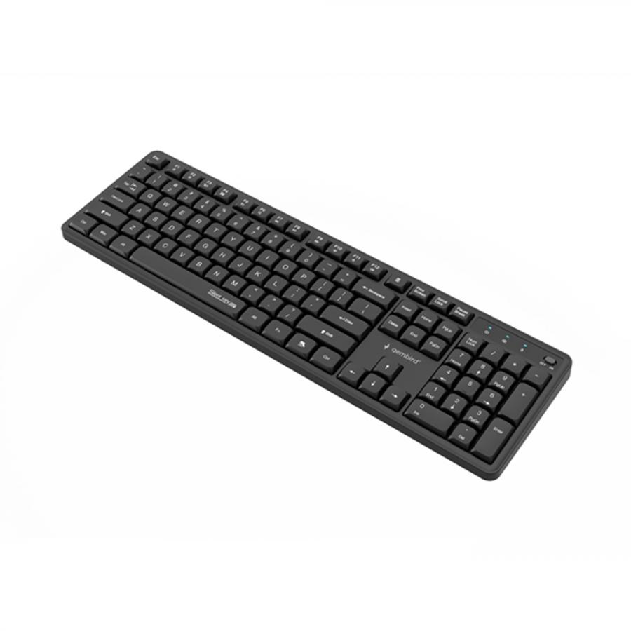 GEMBIRD SILENT KEY PRO BUSINESS WIRELESS DESKTOP SET US LAYOUT BLACK
