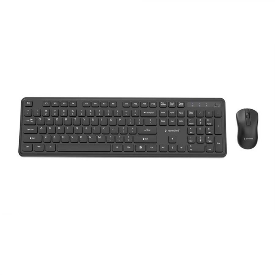 GEMBIRD SLIM PRO BUSINESS WIRELESS DESKTOP SET US LAYOUT BLACK