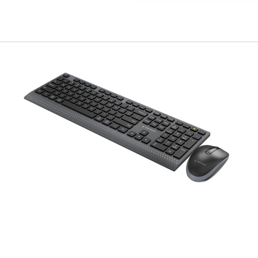 GEMBIRD DUAL-MODE SLIM WIRELESS DESKTOP SET 2.4G + BT US LAYOUT BLACK