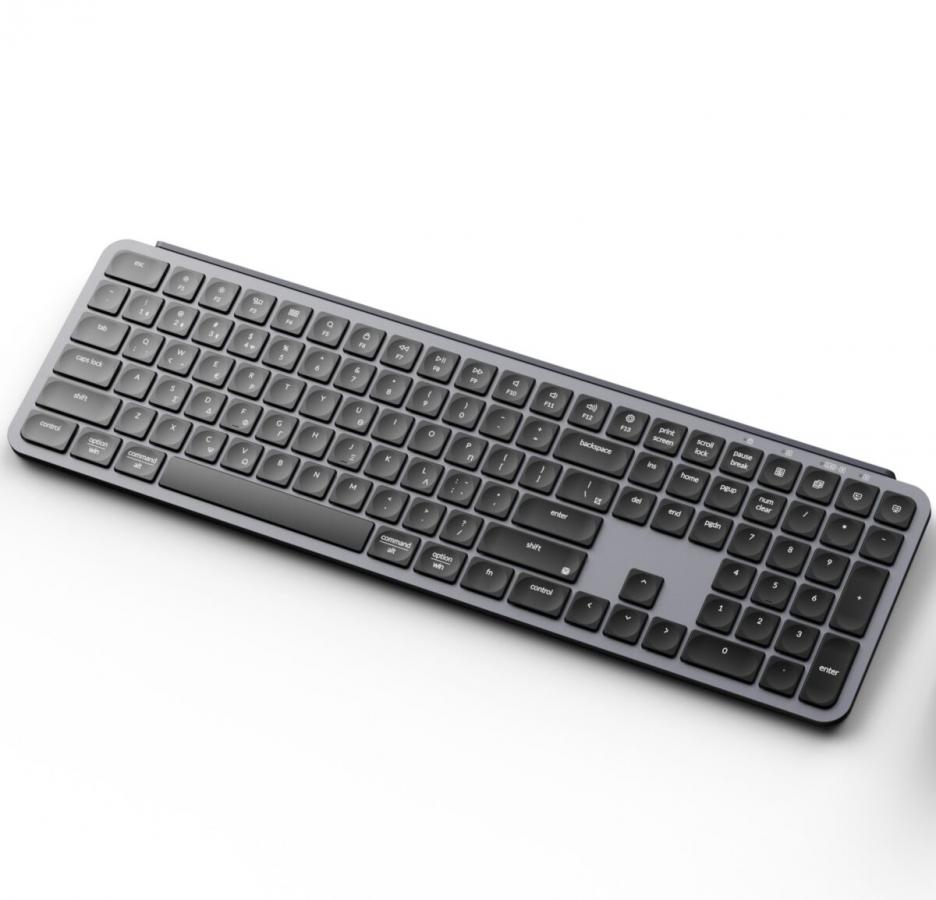Keychron B6 Pro (B6P-K1-GR) Ultraslim Wireless BT Keyboard ZMK Online customization - Gray 100% US L
