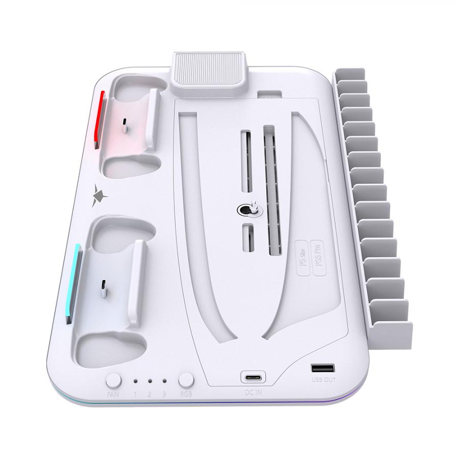 WHITE SHARK PS5 COOLING PAD PS5-DZ504 KIMURA PRO WHITE