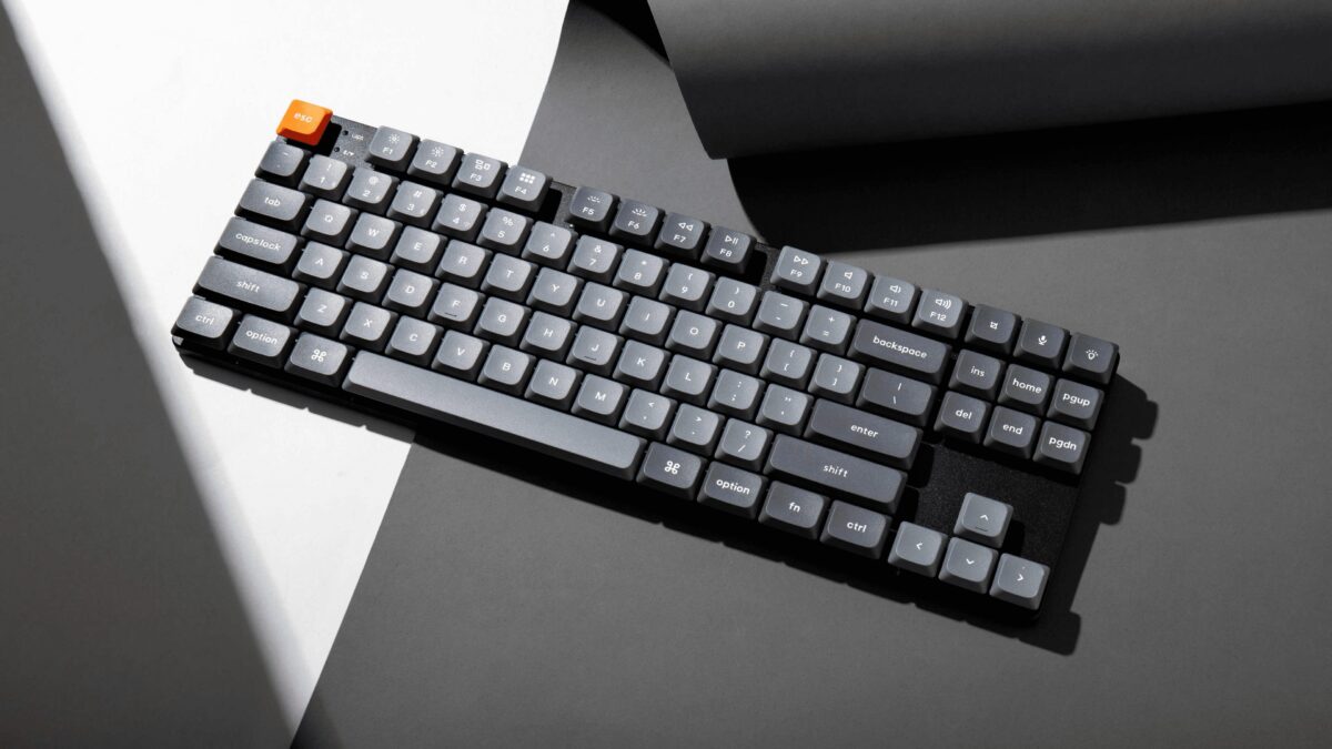Keychron K1 Max (K1M-H1) ANSI 80% TKL Black Full Assembled Red Switch RGB Hot-Swap Wired Low Profile