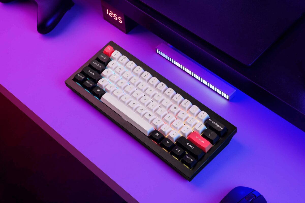 Keychron Q4 HE (Q4H-C1) QMK Wireless Custom Hall Effect Keyboard Purple Switch 60% US Layout