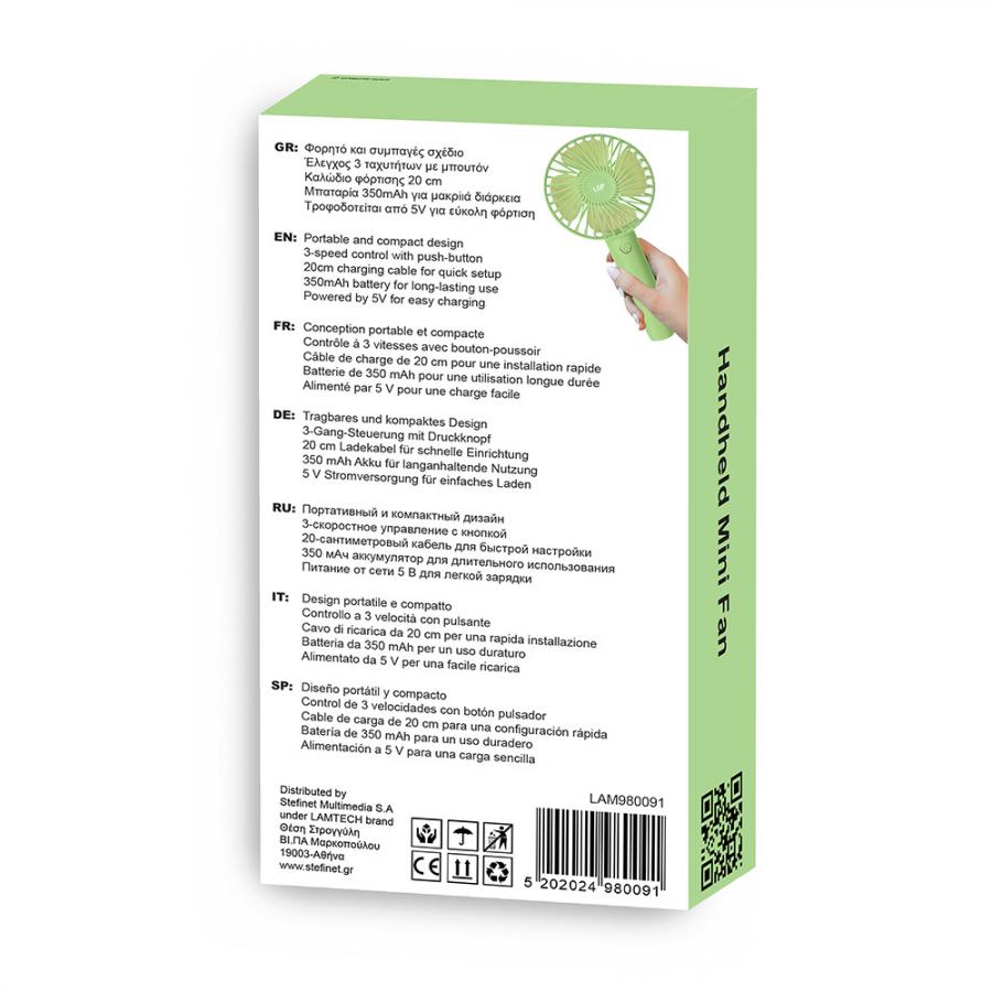 LGP HANDHELD MINI FAN GREEN