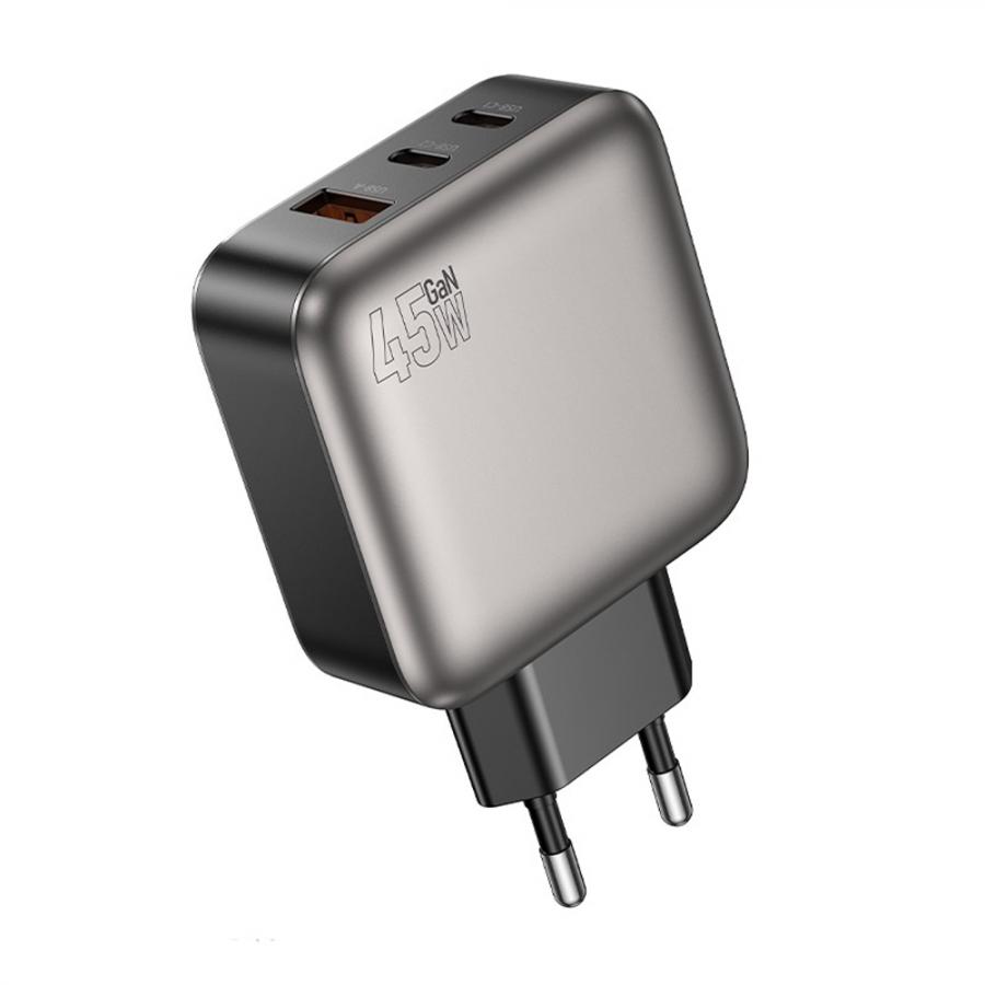 LAMTECH THREE PORTS GaN CHARGER PD45W GREY