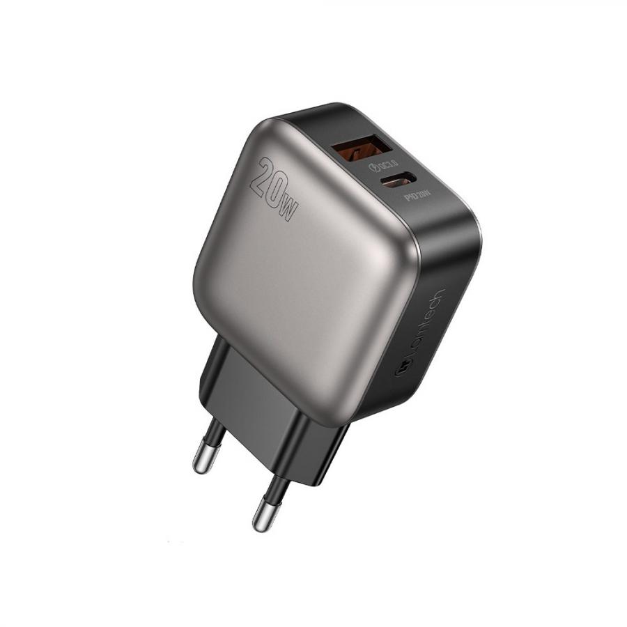 LAMTECH DUAL PORT QC3.0 CHARGER PD20W GREY