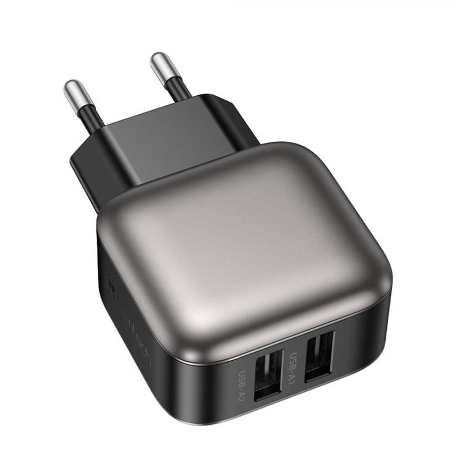 LAMTECH DUAL USB PORTABLE CHARGER 12W GREY