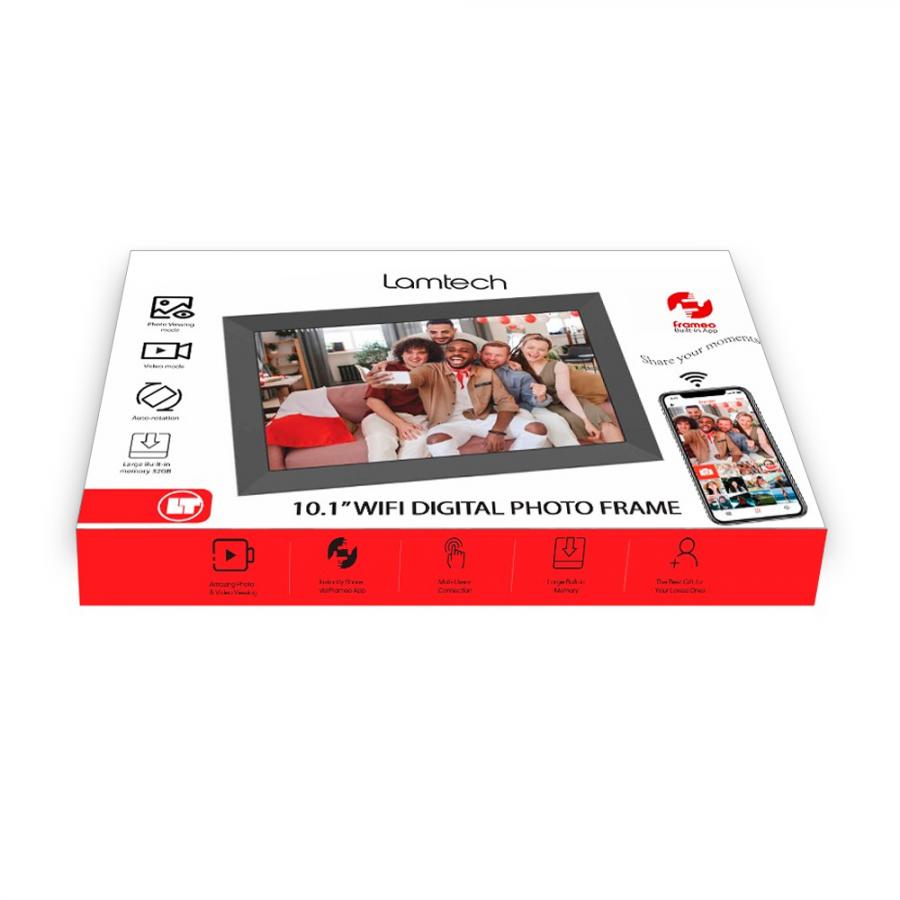LAMTECH 10.1' WIFI DIGITAL PHOTO FRAME BLACK