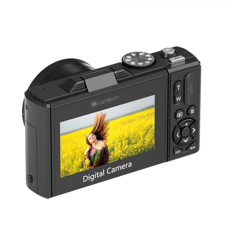 LAMTECH 5K FLIP DIGITAL CAMERA WIFI BLACK