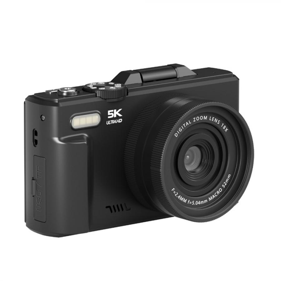 LAMTECH 5K FLIP DIGITAL CAMERA WIFI BLACK