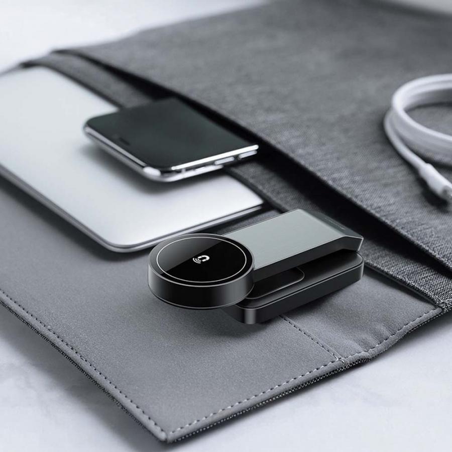 LAMTECH 3-IN-1 MAGNETIC FOLDING WIRELESS FAST CHARGER BLACK