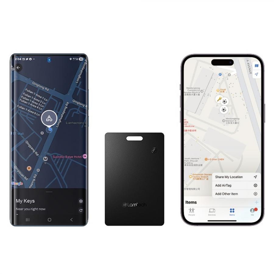 LAMTECH SMART CARD FINDER FOR iOS & ANDROID BLACK