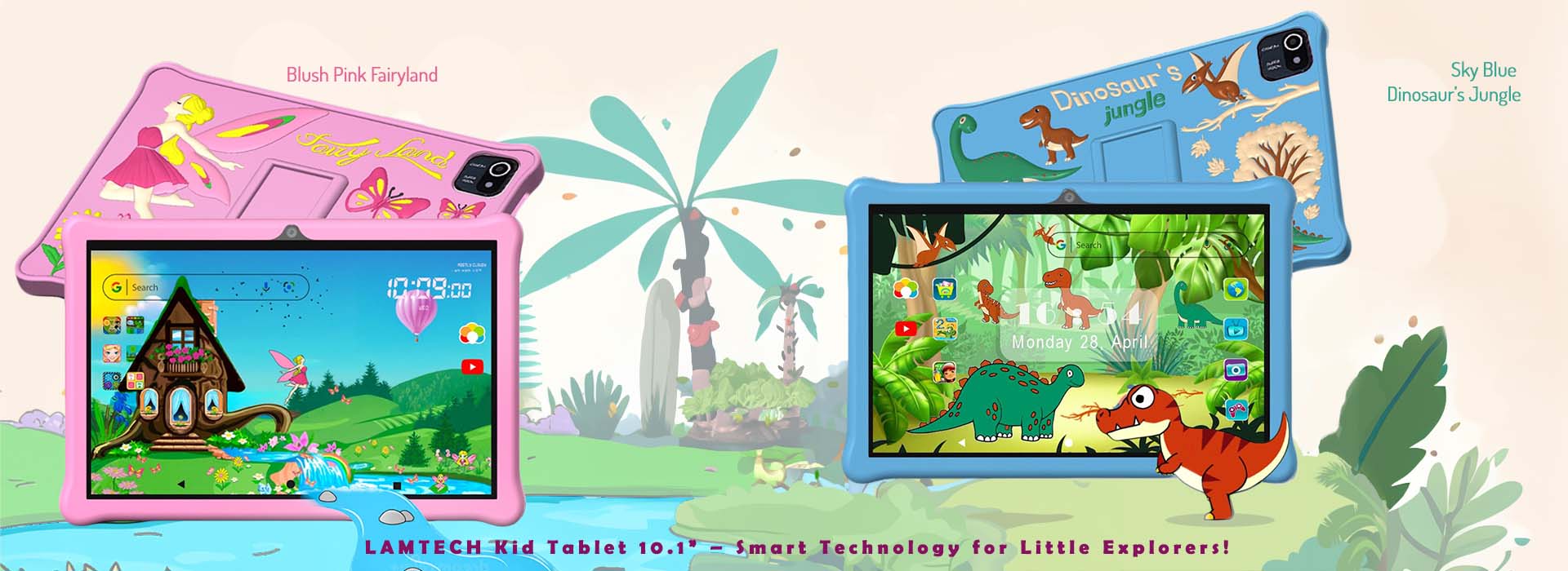 LAMTECH OCTA-CORE KID TABLET 10.1'  4GB+64GB ANDROID 14 BLUSH PINK FAIRYLAND