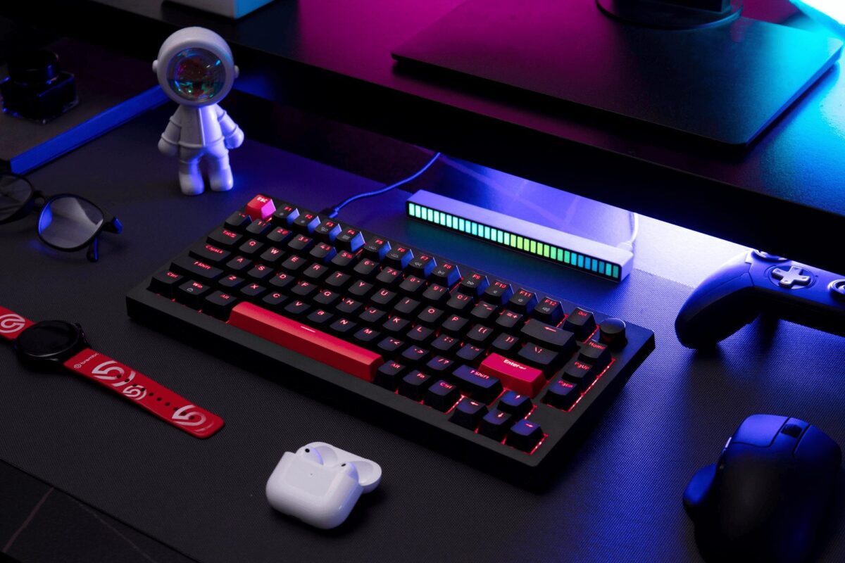 Lemokey X4 QMK (X4-A1) Wired Mechanical Keyboard 75% Red Switch US Layout