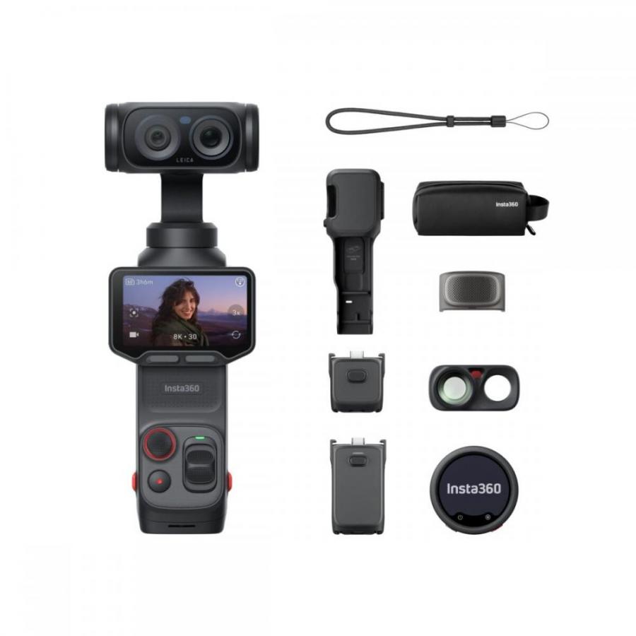 Insta360 Luna Ultra Creator Bundle Black - 1-Inch 8K Leica Sensor, Dual Lens, Triple AI Chip, OLED