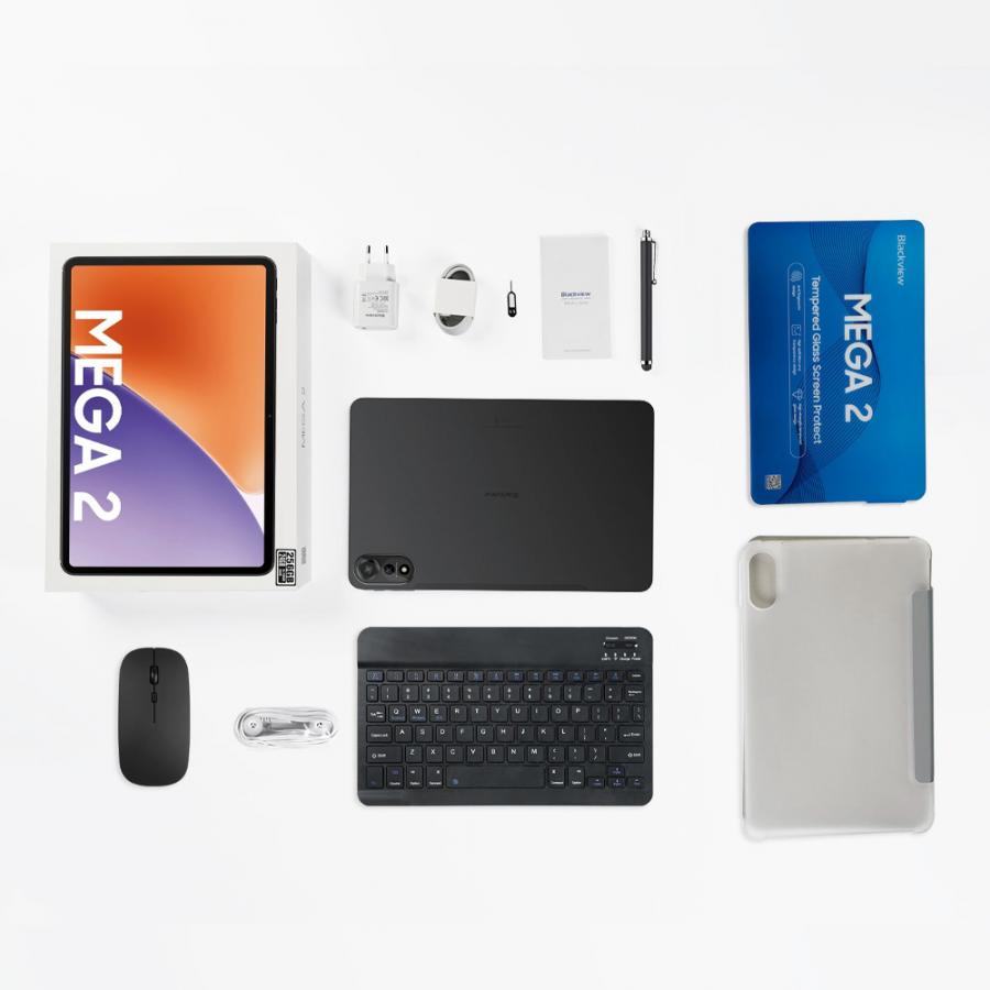BLACKVIEW OCTA-CORE TABLET 11.97' (12GB+256GB) MEGA 2 SET 4G ANDROID 15  GREY