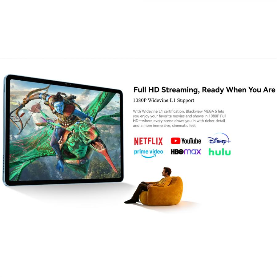BLACKVIEW 4G OCTACORE 12.2' TABLET SET (8GB+256GB) ANDROID 16 GREY