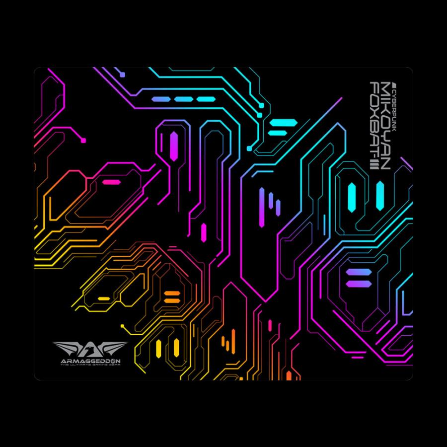 ARMAGGEDDON 2.4G WIRELESS GAMING MOUSE RGB 10000 CPI MIKOYAN FOXBAT-III CYBERPUNK BLACK