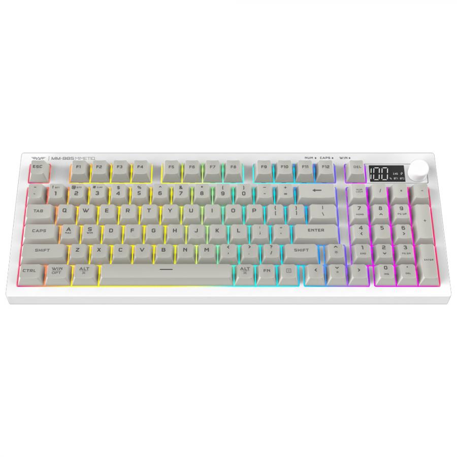 ARMAGGEDDON TRI-MODE CONNECTIVITY GAMING KEYBOARD MM-98S MIMETIQ ARTIC FOX