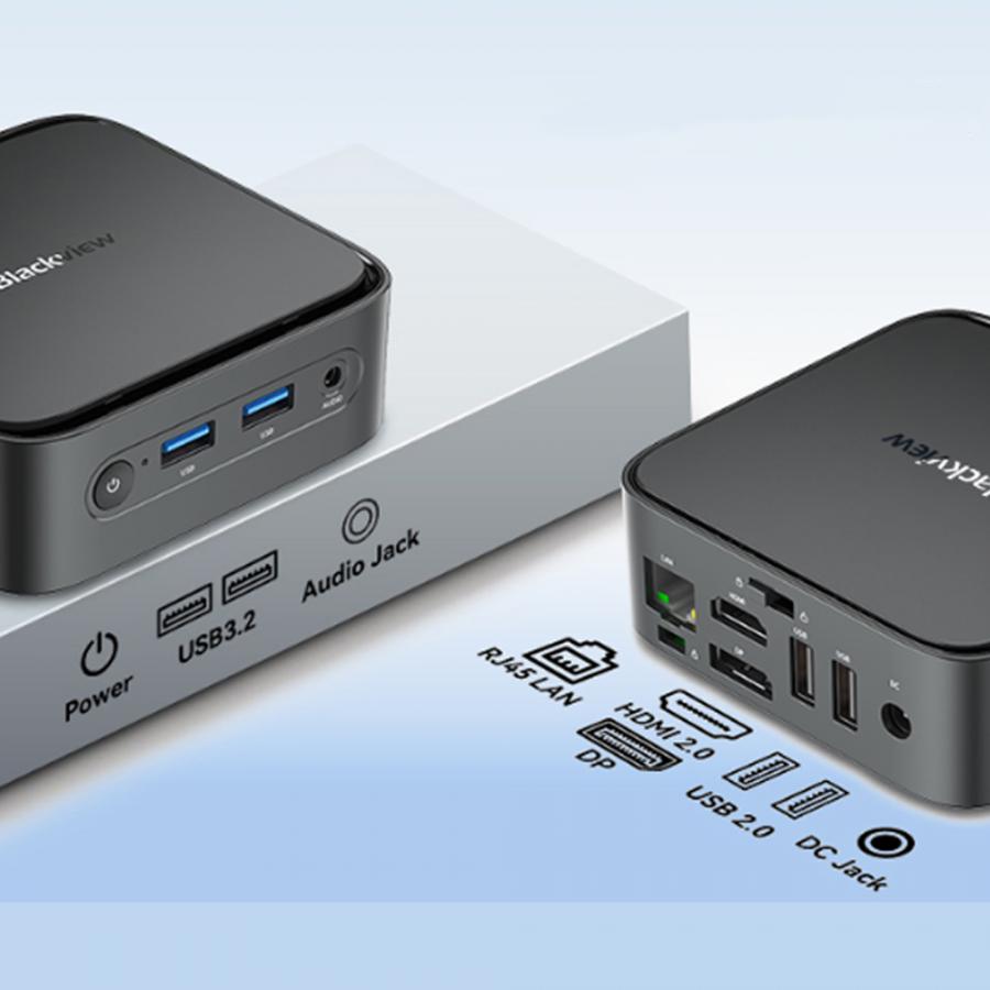 BLACKVIEW MINI PC SET 4-CORE AMD RYZEN 5 3500U (16GB+512GB) WIN11 PRO BLACK