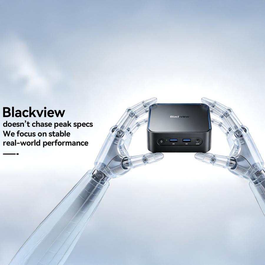 BLACKVIEW MINI PC 4-CORE AMD RYZEN 7 3700U SET (16GB+512GB) WIN11PRO BLACK