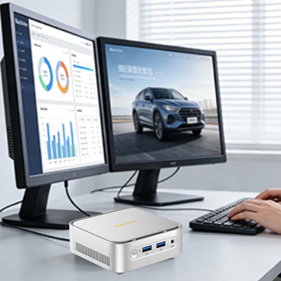 BLACKVIEW MINI PC SET 4-CORE AMD RYZEN 5 3500U (16GB+512GB) WIN11 PRO SILVER