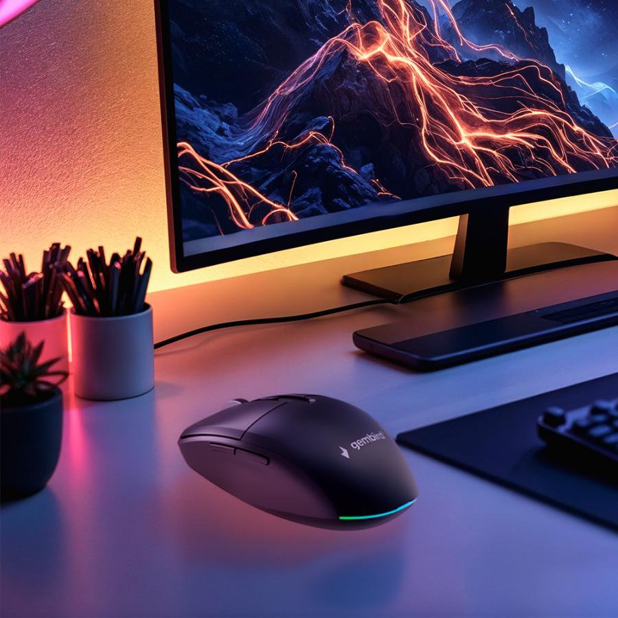 GEMBIRD DUAL-MODE 6-BUTTON WIRELESS MOUSE BLACK