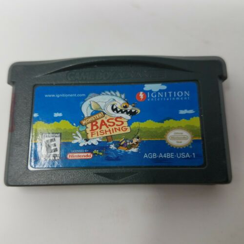 Monster! Bass Fishing GameBoy Advance UNBOXED (Worn Sticker)