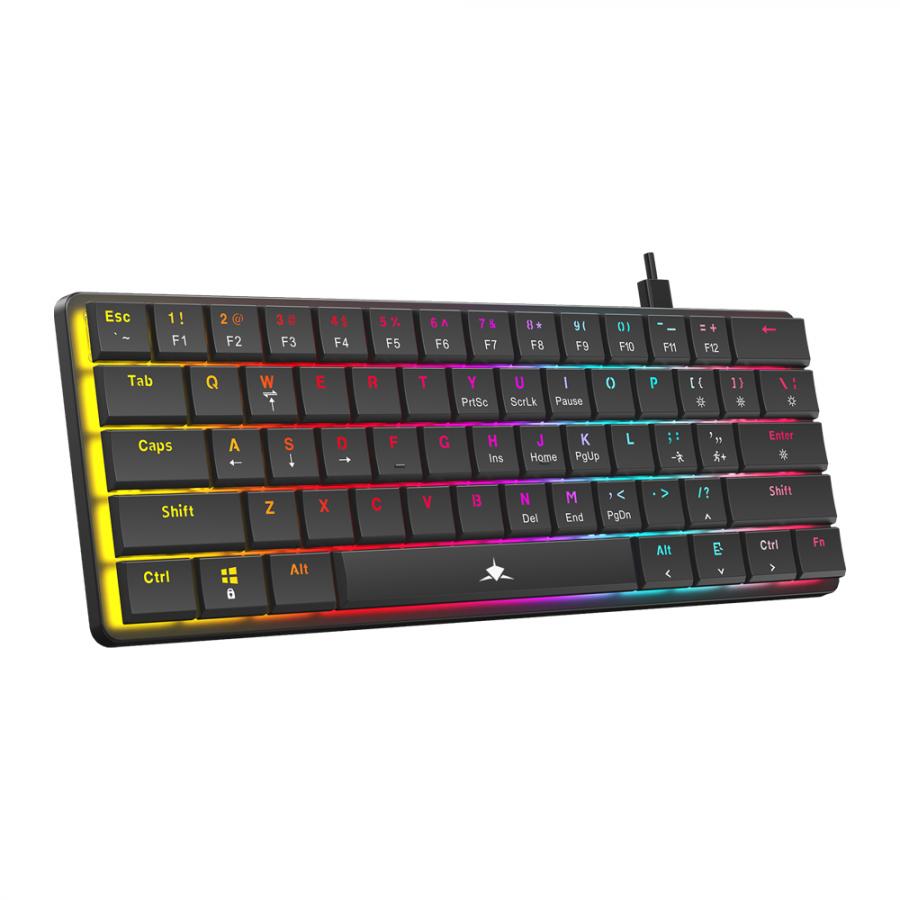 WHITE SHARK MECH KEYBOARD GK-006121 NAGAMAKI BLACK US BLUE SWITCH