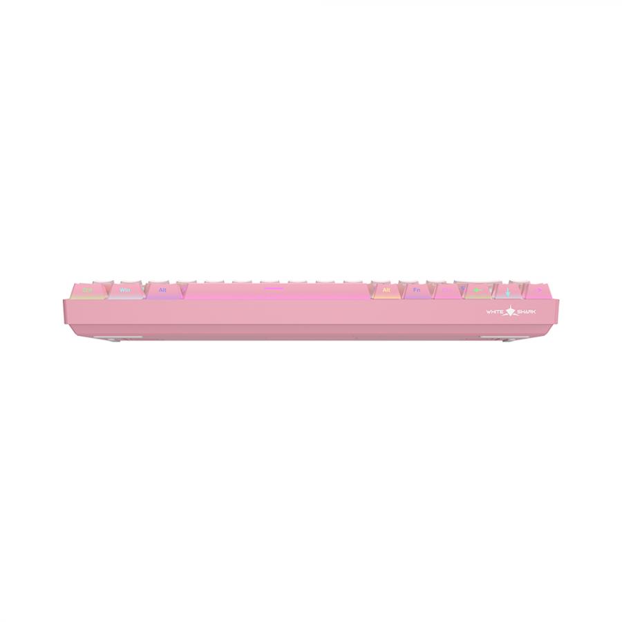 WHITE SHARK MECH KEYBOARD US LAYOUT GK-007411 RED SWITCH PINK GRADIENT