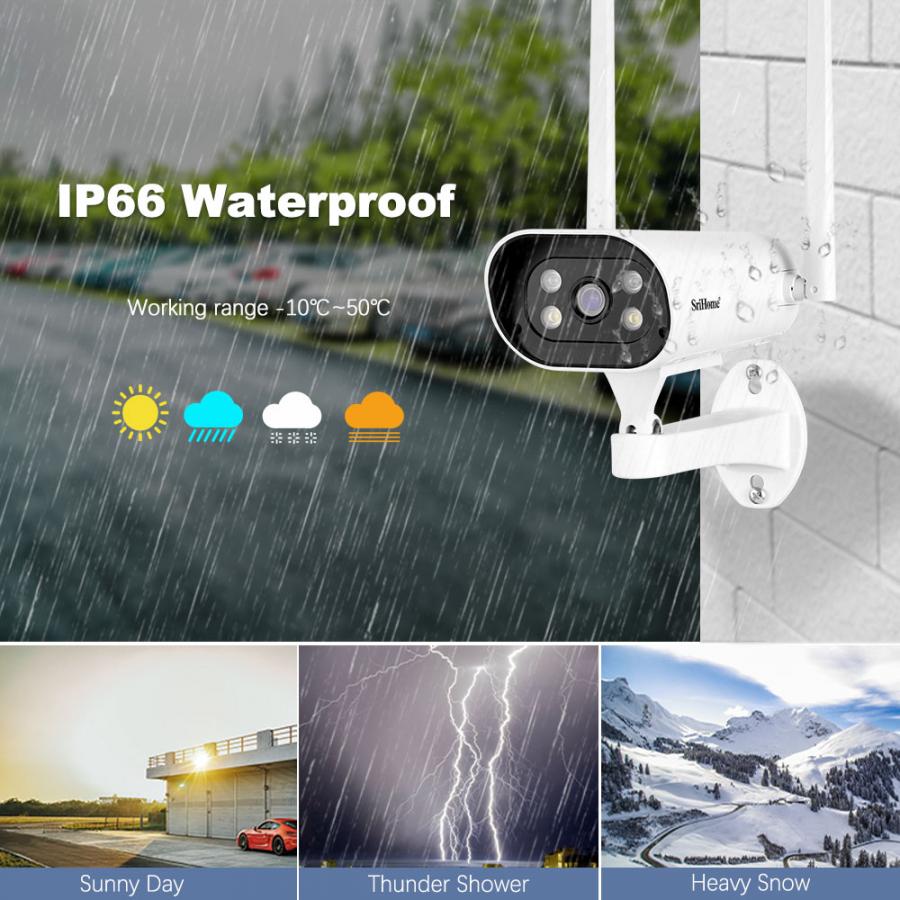 SRIHOME 2MP 8-CHANNEL WIRELESS VIDEO RECORDER WITH 4 IP CAMERAS