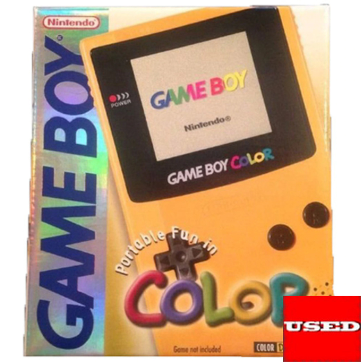 Nintendo Game Boy Color Yellow USED (Bad Condition Box)