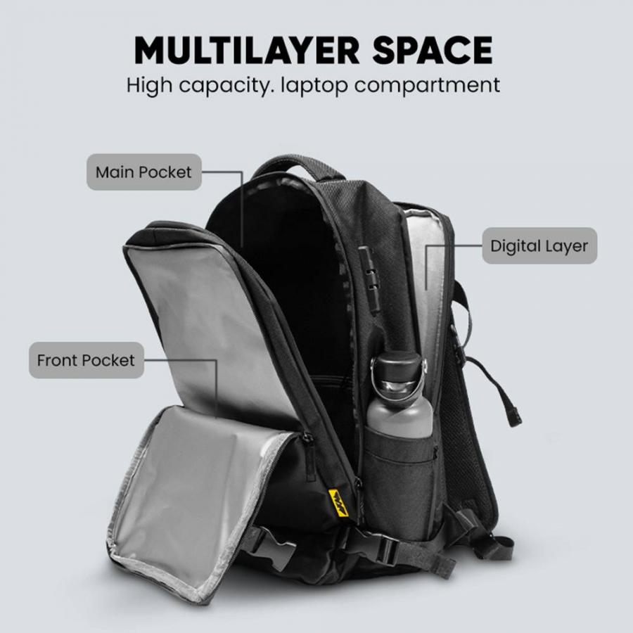 ARMAGGEDDON TRAVEL SPLASHPROOF BAKCPACK 15.6' NOMAD CARBON