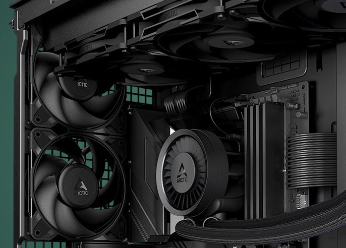 Arctic P14 Pro PST CO- PWM 140mm Case Fan - Dual ball bearing - max 2500 RPM - PWM regulated