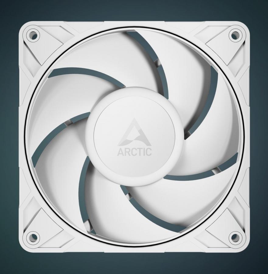 Arctic P12 Pro PST (White) - PWM 120mm Case Fan - fluid dynamic bearing - max 3000 RPM - PWM regulat