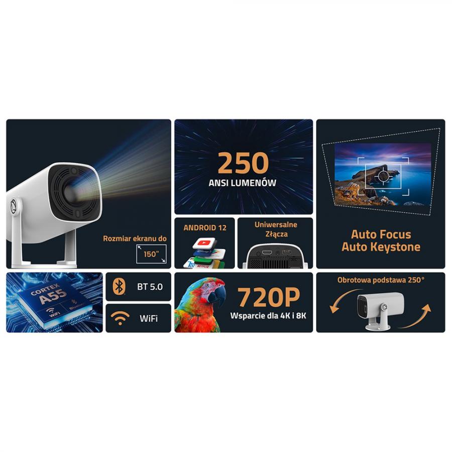 MANTA MULTI-VISION SMART MINI PROJECTOR