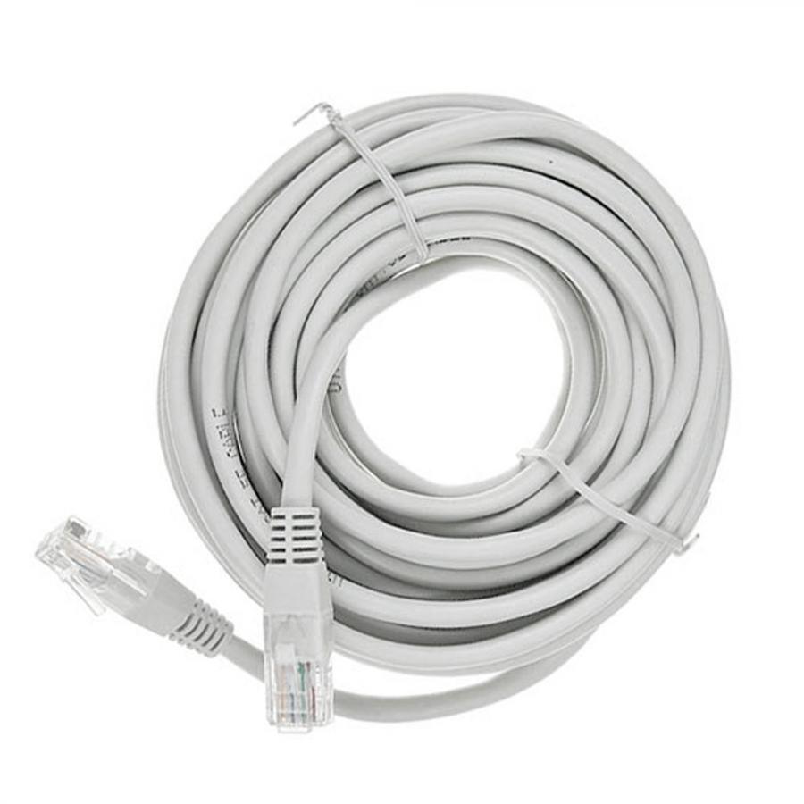 CABLEXPERT CAT5 UTP CABLE PATCH CORD MOLDED STRAIN RELIEF 50U PLUGS GREY 15M