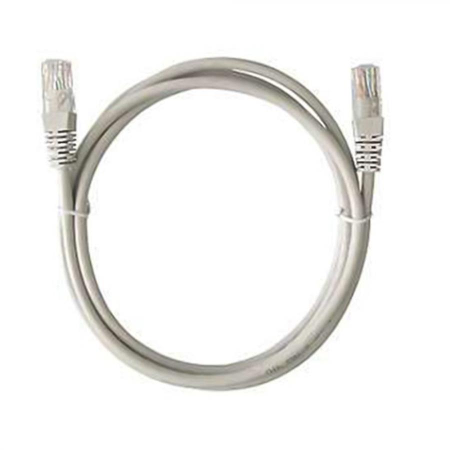 CABLEXPERT CAT5 UTP CABLE PATCH CORD MOLDED STRAIN RELIEF 50u PLUGS GREY 1M