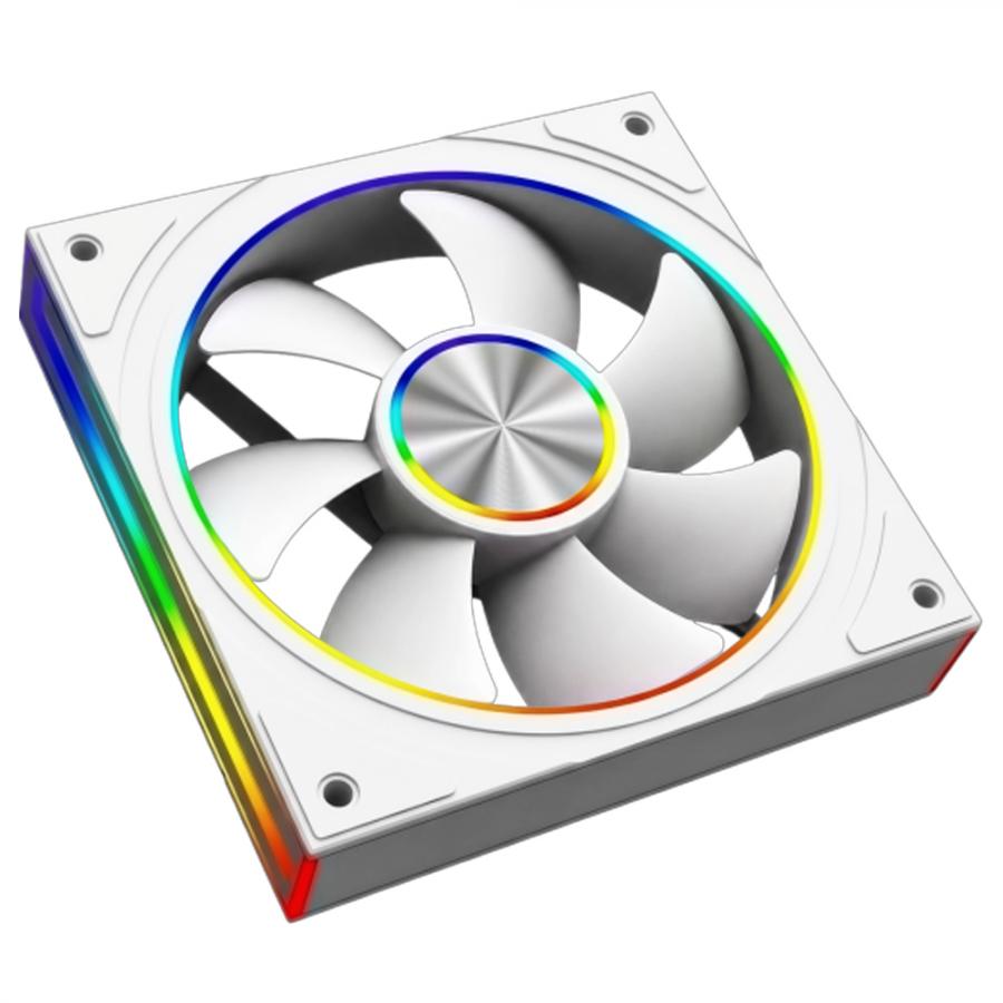 ARMAGGEDDON ARGB PC FAN KIT 8000 PWM 120-V REVERSE WHITE
