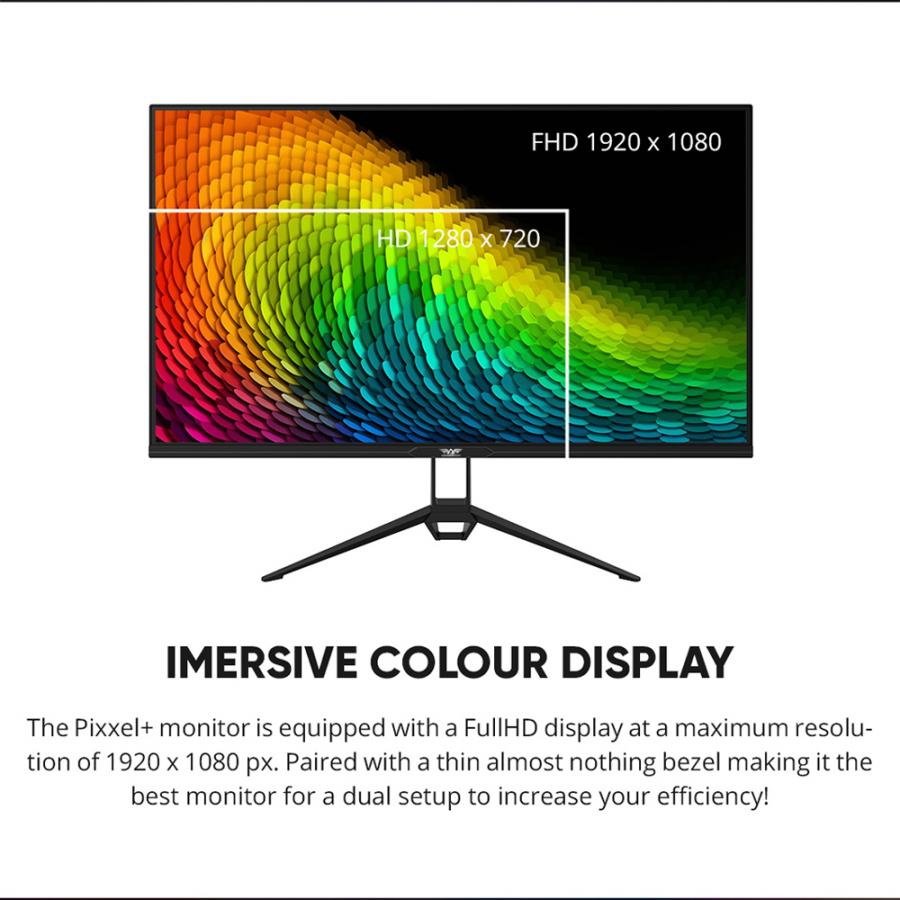 ARMAGGEDDON 27' FHD MONITOR PIXXEL+ 165HZ SRGB BLACK